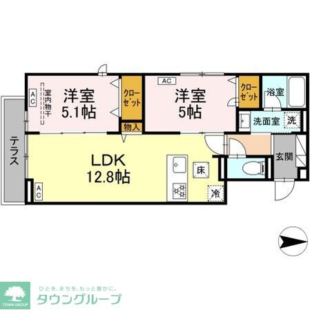 セレスティア西新井IIの物件間取画像